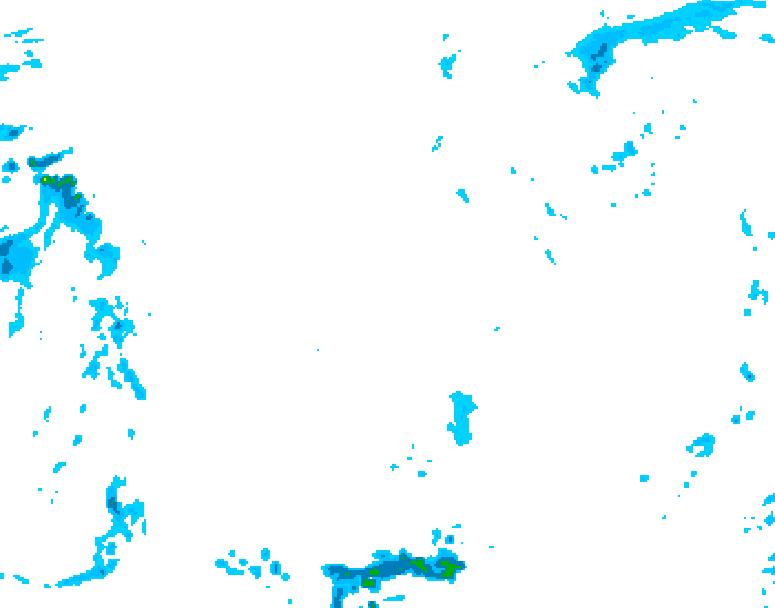GDPS precipitation 126 hour forecast chart for Canada based on 2025/11/15 1200Z data