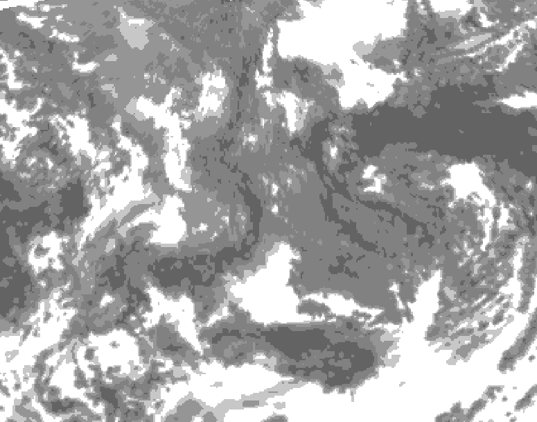 GDPS total cloud 090 hour forecast chart for Canada based on 2025/11/15 0000Z data