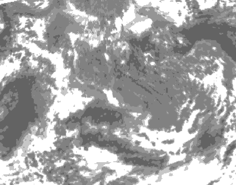 GDPS total cloud 114 hour forecast chart for Canada based on 2025/11/15 0000Z data