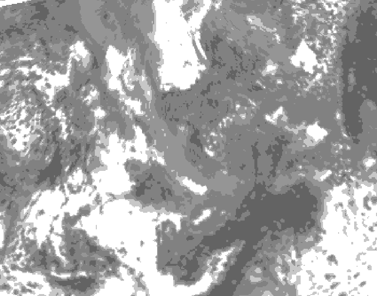 GDPS total cloud 162 hour forecast chart for Canada based on 2025/11/15 0000Z data