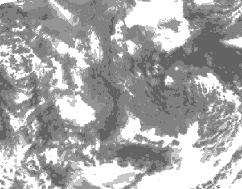 GDPS total cloud 078 hour forecast chart for Canada based on 2025/11/15 1200Z data