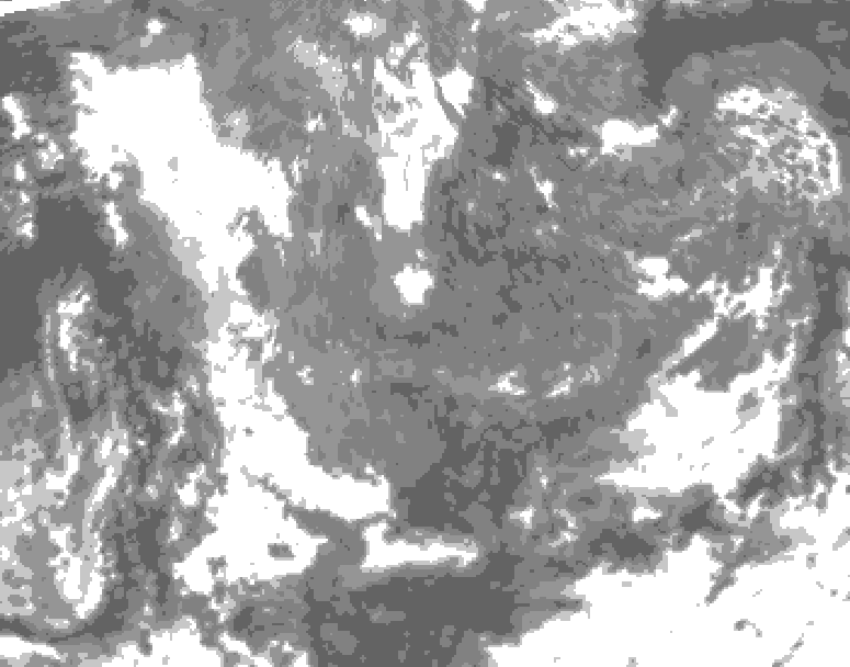 GDPS total cloud 126 hour forecast chart for Canada based on 2025/11/15 1200Z data