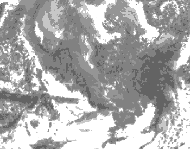 GDPS total cloud 174 hour forecast chart for Canada based on 2025/11/15 1200Z data