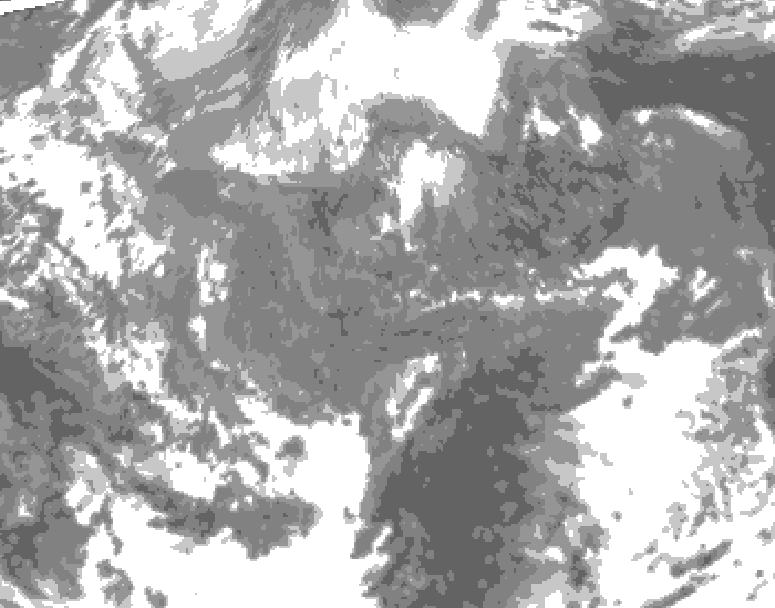 GDPS total cloud 222 hour forecast chart for Canada based on 2025/11/15 1200Z data