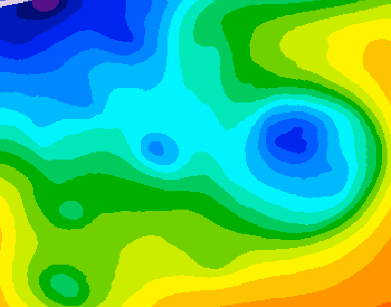 GDPS 500 millibar geopotential height 066 hour forecast chart for Canada based on 2025/11/16 0000Z data