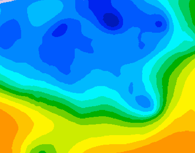 GDPS 500 millibar geopotential height 162 hour forecast chart for Canada based on 2025/11/16 0000Z data