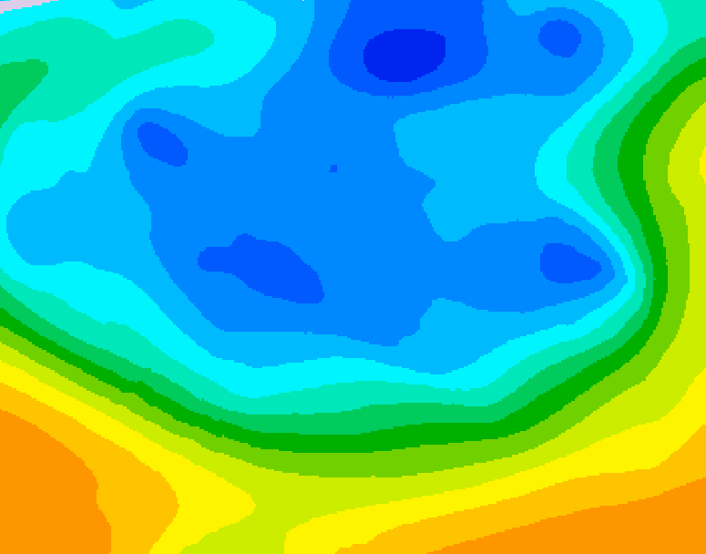 GDPS 500 millibar geopotential height 186 hour forecast chart for Canada based on 2025/11/16 0000Z data