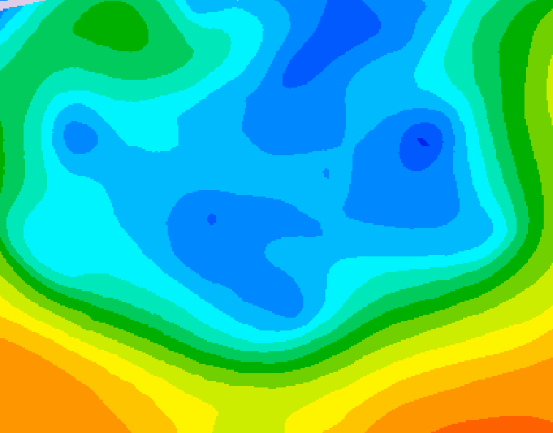 GDPS 500 millibar geopotential height 210 hour forecast chart for Canada based on 2025/11/16 0000Z data