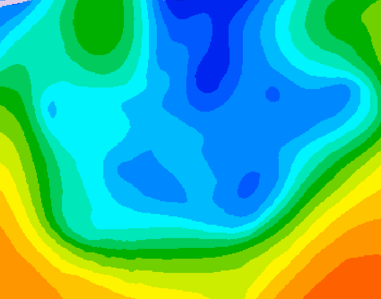 GDPS 500 millibar geopotential height 234 hour forecast chart for Canada based on 2025/11/16 0000Z data