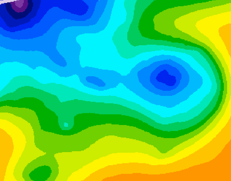 GDPS 500 millibar geopotential height 066 hour forecast chart for Canada based on 2025/11/16 1200Z data