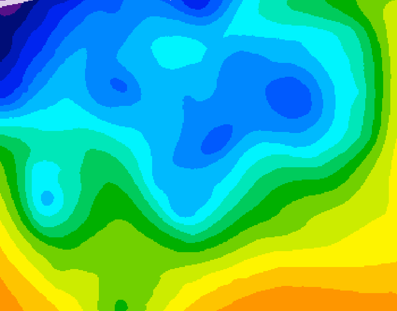 GDPS 500 millibar geopotential height 102 hour forecast chart for Canada based on 2025/11/16 1200Z data
