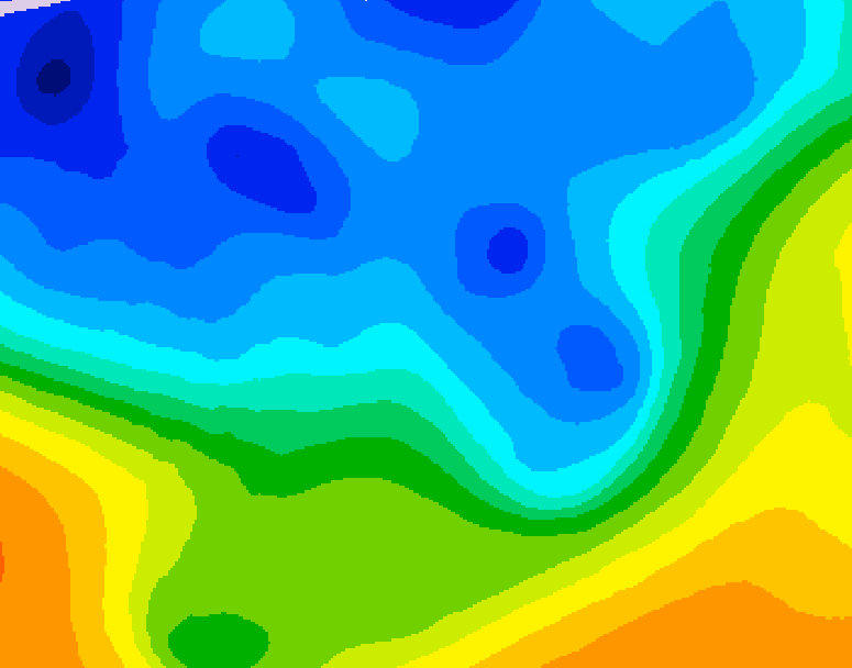 GDPS 500 millibar geopotential height 138 hour forecast chart for Canada based on 2025/11/16 1200Z data