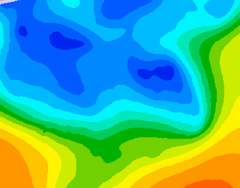 GDPS 500 millibar geopotential height 156 hour forecast chart for Canada based on 2025/11/16 1200Z data