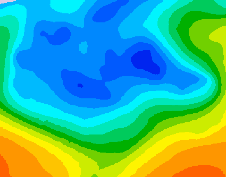 GDPS 500 millibar geopotential height 174 hour forecast chart for Canada based on 2025/11/16 1200Z data
