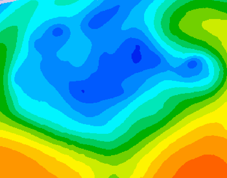 GDPS 500 millibar geopotential height 186 hour forecast chart for Canada based on 2025/11/16 1200Z data