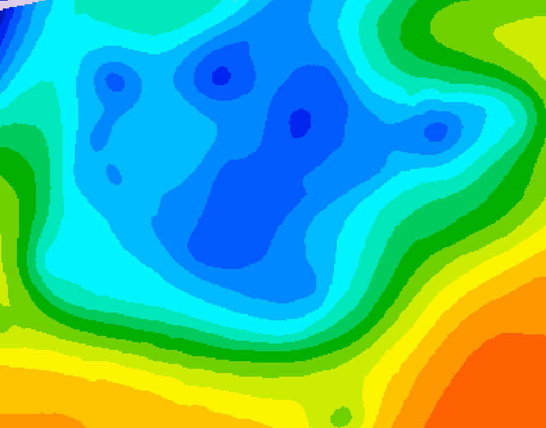 GDPS 500 millibar geopotential height 204 hour forecast chart for Canada based on 2025/11/16 1200Z data