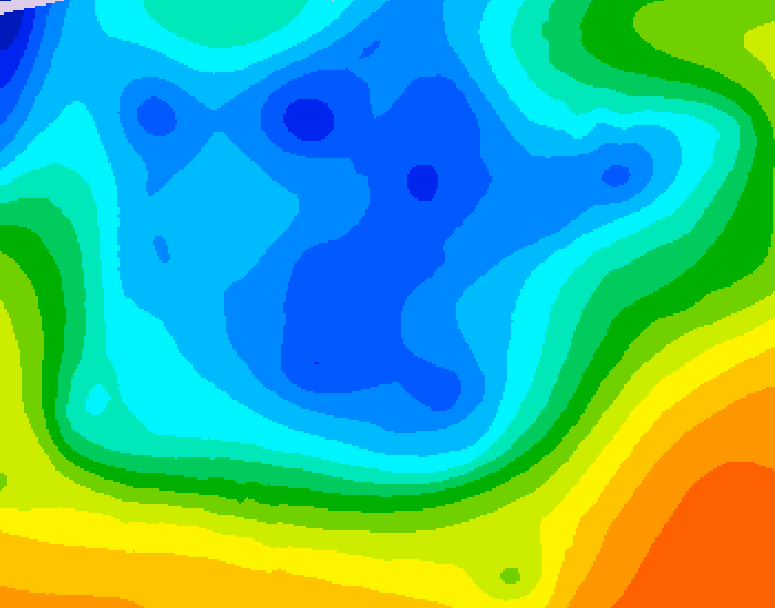 GDPS 500 millibar geopotential height 210 hour forecast chart for Canada based on 2025/11/16 1200Z data