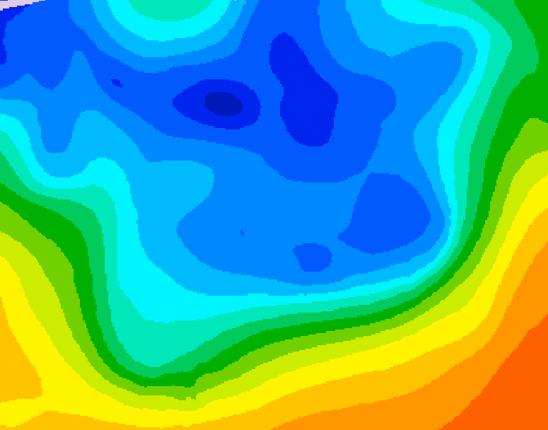 GDPS 500 millibar geopotential height 234 hour forecast chart for Canada based on 2025/11/16 1200Z data