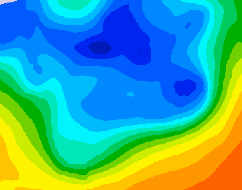 GDPS 500 millibar geopotential height 240 hour forecast chart for Canada based on 2025/11/16 1200Z data