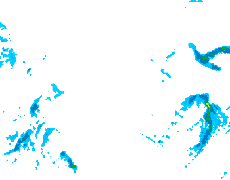 GDPS precipitation 024 hour forecast chart for Canada based on 2025/11/16 0000Z data