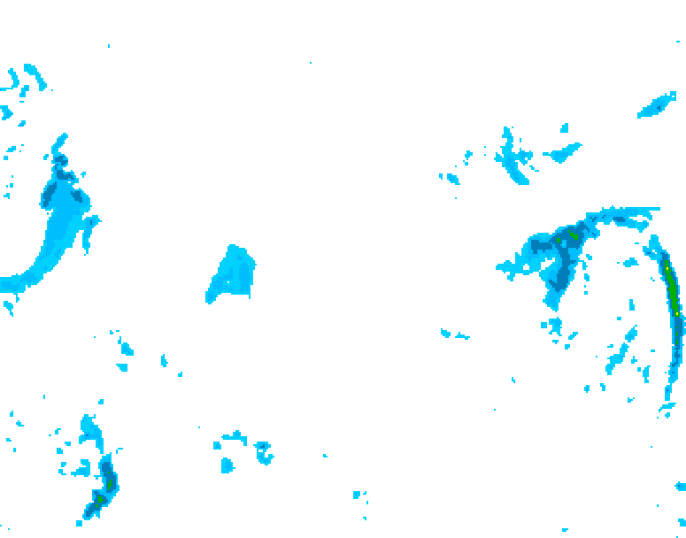 GDPS precipitation 042 hour forecast chart for Canada based on 2025/11/16 0000Z data