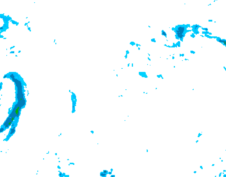GDPS precipitation 090 hour forecast chart for Canada based on 2025/11/16 0000Z data