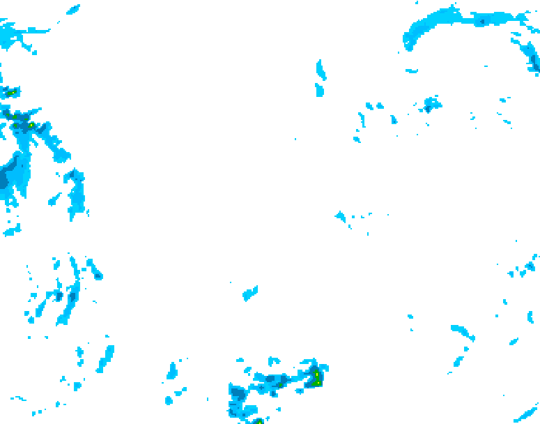GDPS precipitation 114 hour forecast chart for Canada based on 2025/11/16 0000Z data