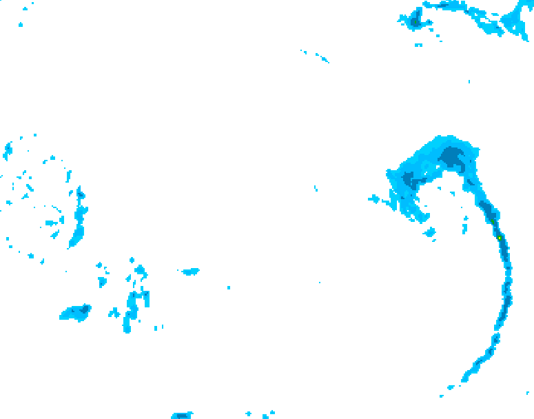 GDPS precipitation 180 hour forecast chart for Canada based on 2025/11/16 0000Z data