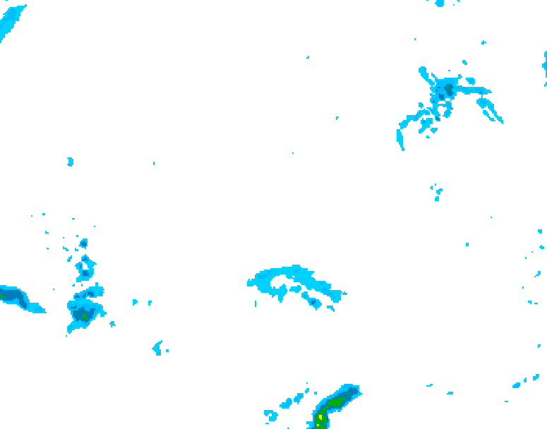 GDPS precipitation 210 hour forecast chart for Canada based on 2025/11/16 0000Z data