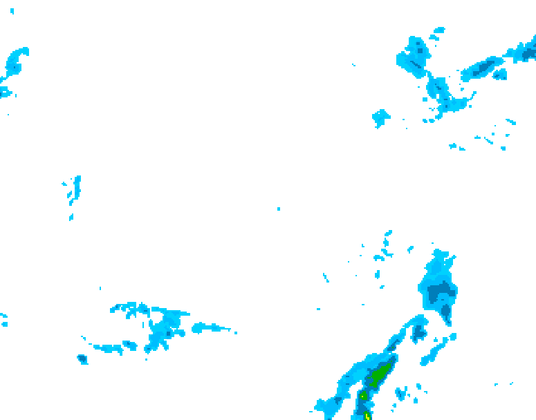 GDPS precipitation 234 hour forecast chart for Canada based on 2025/11/16 0000Z data