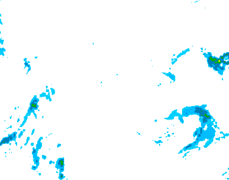 GDPS precipitation 006 hour forecast chart for Canada based on 2025/11/16 1200Z data