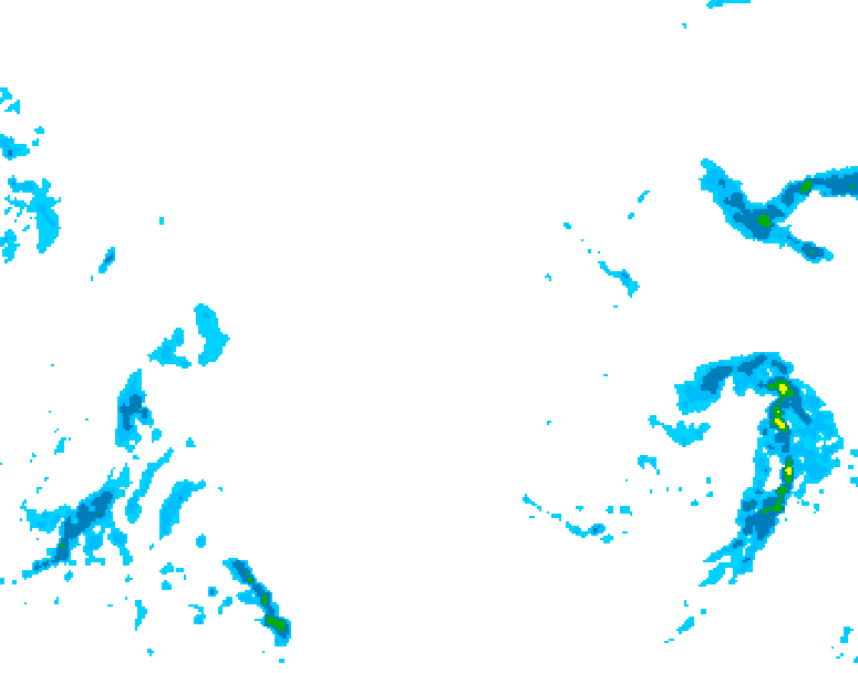 GDPS precipitation 012 hour forecast chart for Canada based on 2025/11/16 1200Z data