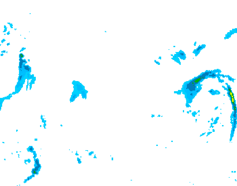GDPS precipitation 030 hour forecast chart for Canada based on 2025/11/16 1200Z data