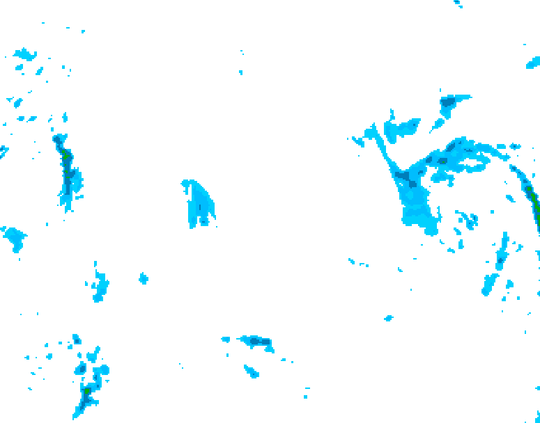 GDPS precipitation 036 hour forecast chart for Canada based on 2025/11/16 1200Z data