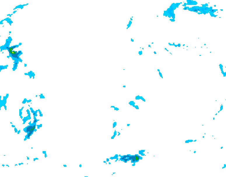 GDPS precipitation 102 hour forecast chart for Canada based on 2025/11/16 1200Z data