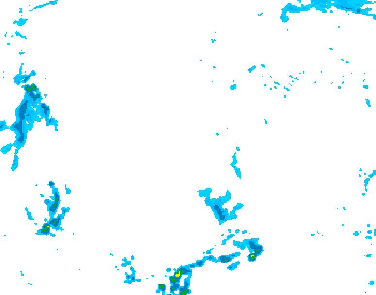 GDPS precipitation 108 hour forecast chart for Canada based on 2025/11/16 1200Z data