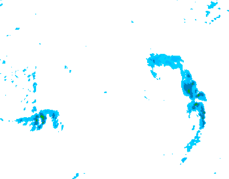 GDPS precipitation 150 hour forecast chart for Canada based on 2025/11/16 1200Z data