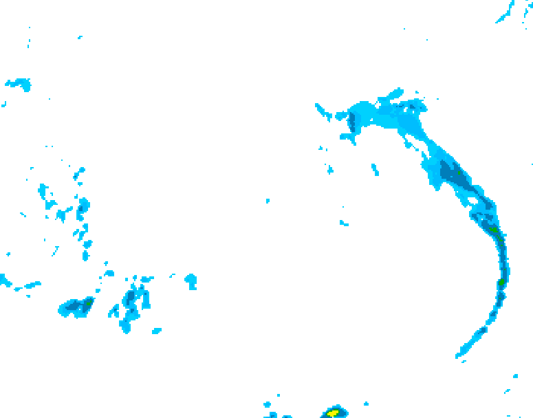 GDPS precipitation 162 hour forecast chart for Canada based on 2025/11/16 1200Z data