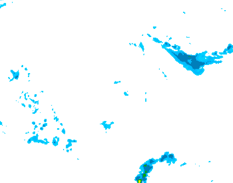 GDPS precipitation 180 hour forecast chart for Canada based on 2025/11/16 1200Z data