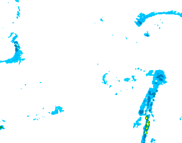 GDPS precipitation 222 hour forecast chart for Canada based on 2025/11/16 1200Z data