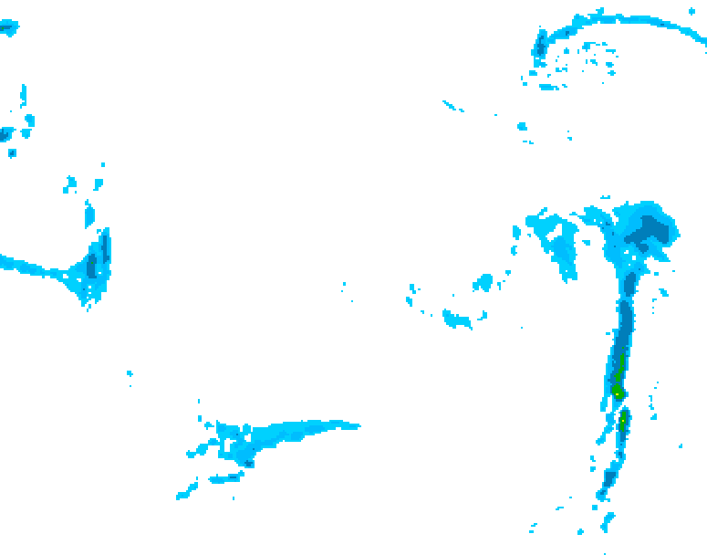 GDPS precipitation 234 hour forecast chart for Canada based on 2025/11/16 1200Z data