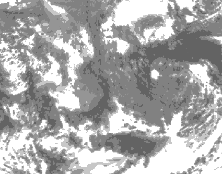 GDPS total cloud 066 hour forecast chart for Canada based on 2025/11/16 0000Z data