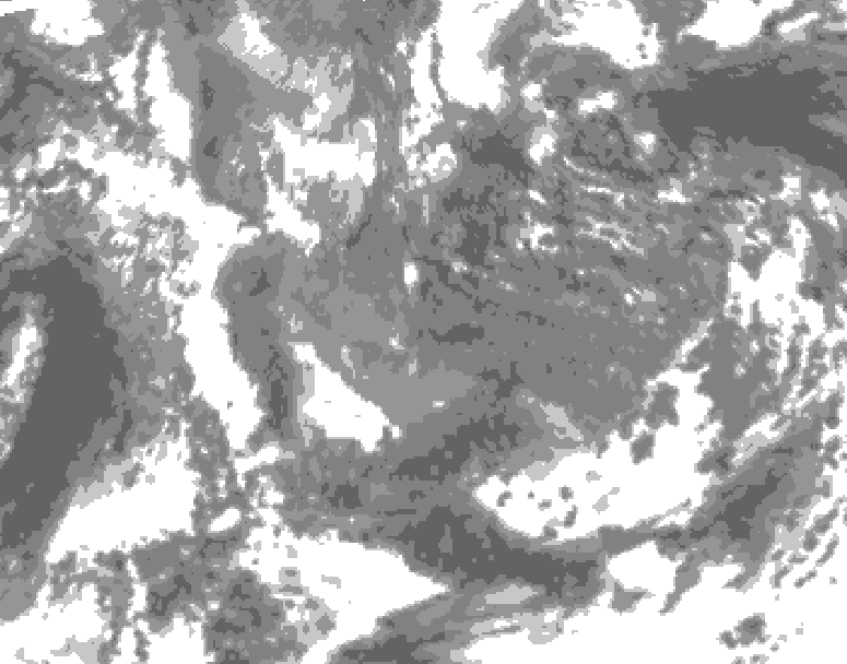 GDPS total cloud 090 hour forecast chart for Canada based on 2025/11/16 0000Z data