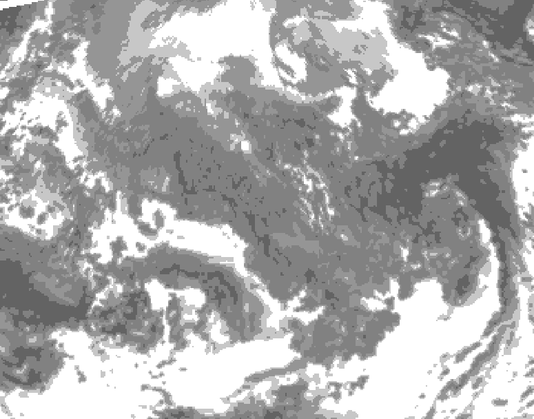 GDPS total cloud 180 hour forecast chart for Canada based on 2025/11/16 0000Z data