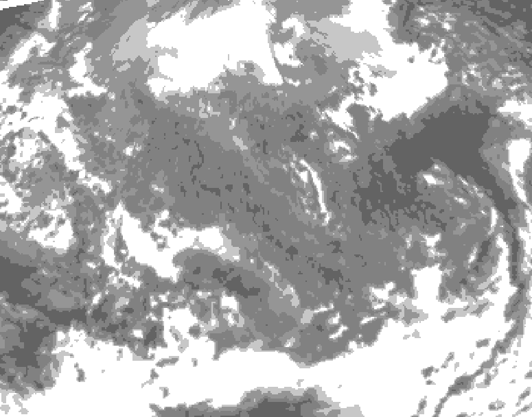 GDPS total cloud 186 hour forecast chart for Canada based on 2025/11/16 0000Z data