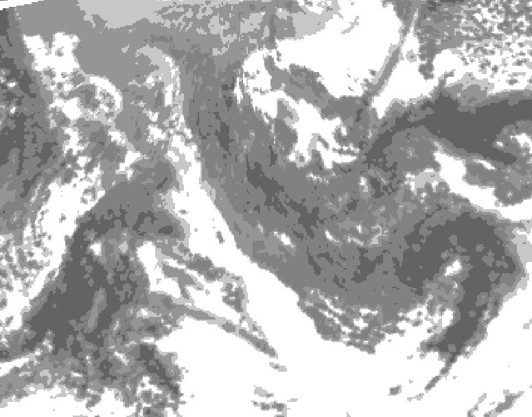 GDPS total cloud 012 hour forecast chart for Canada based on 2025/11/16 1200Z data