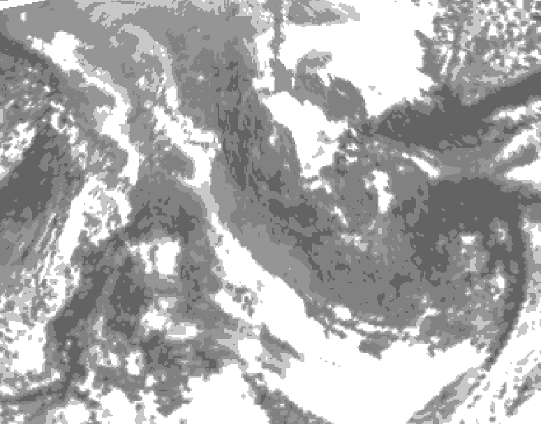 GDPS total cloud 024 hour forecast chart for Canada based on 2025/11/16 1200Z data