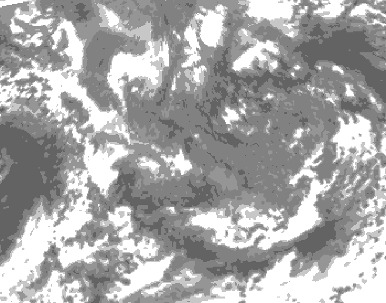 GDPS total cloud 072 hour forecast chart for Canada based on 2025/11/16 1200Z data