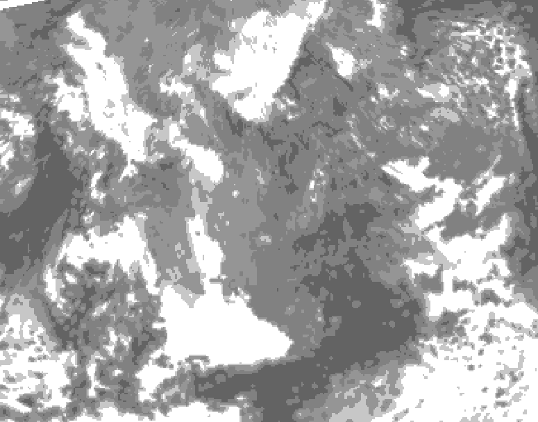 GDPS total cloud 114 hour forecast chart for Canada based on 2025/11/16 1200Z data