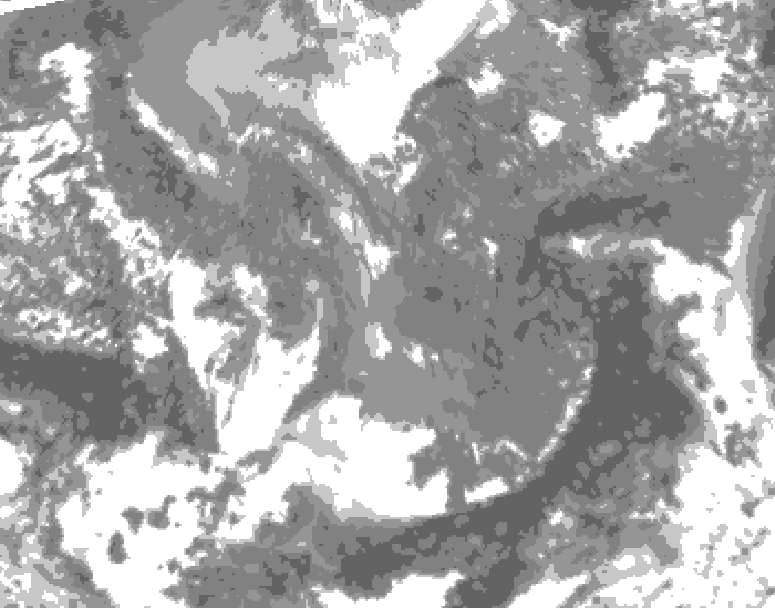 GDPS total cloud 138 hour forecast chart for Canada based on 2025/11/16 1200Z data